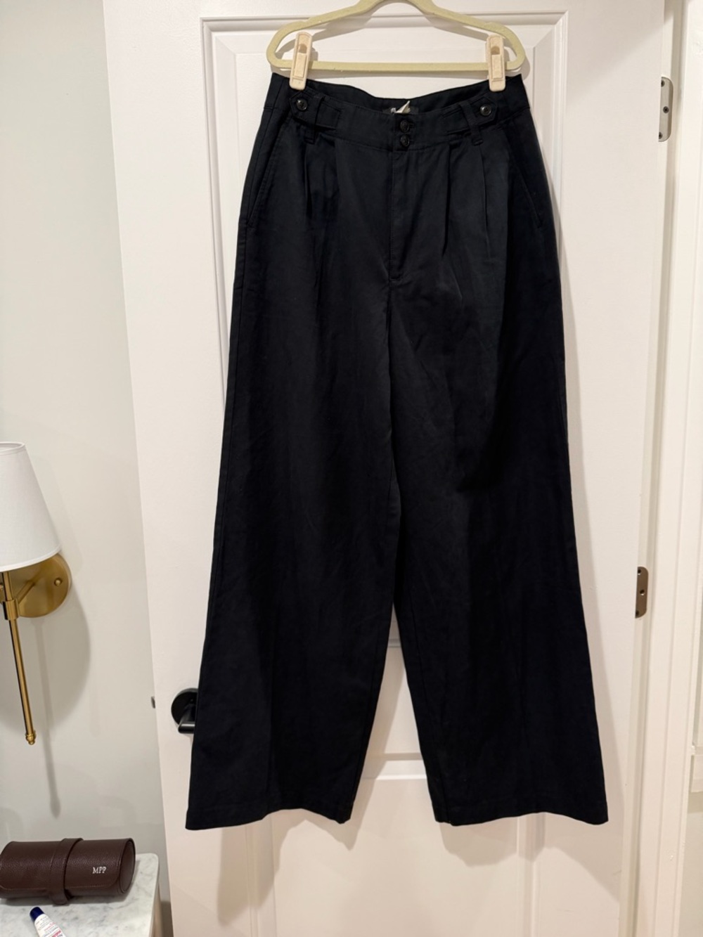Madewell The Harlow Black Wide-Leg Pants - size 4 - Picture 2 of 10